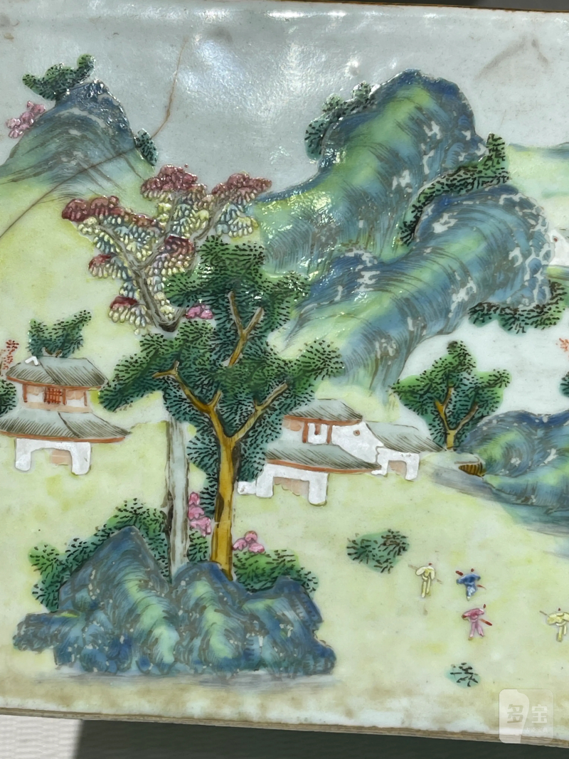 清代 粉彩花盆七件 - 图38